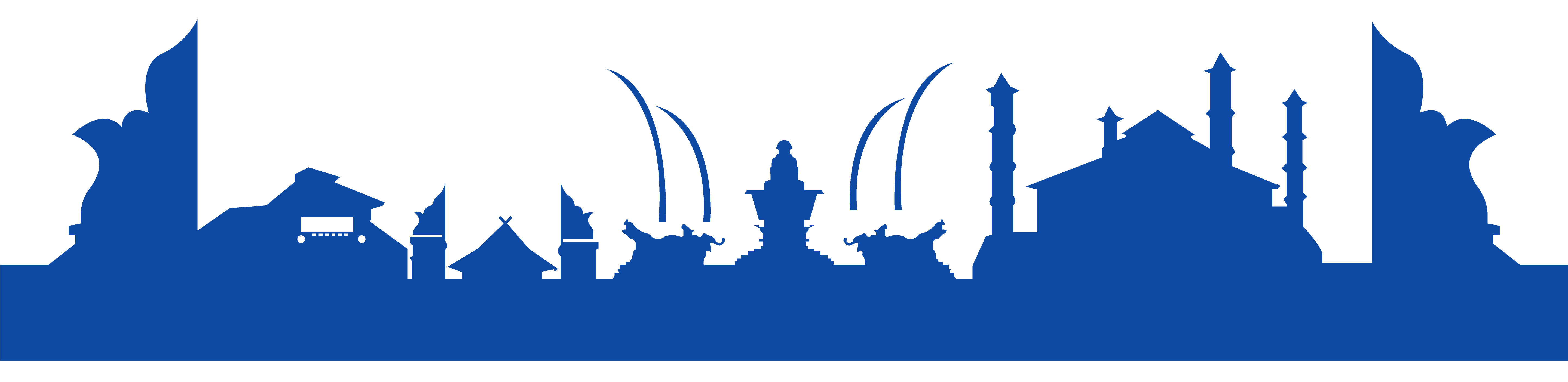 Siluet ikon kota Purwakarta